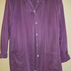 100 % Tincel Eggplant Jacket